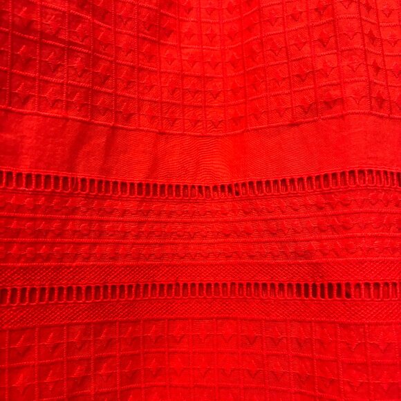 J. Crew Red Sheath Dress with Bell Sleeves - Picture 7 of 8